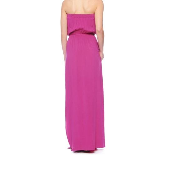 Pink strapless splendid maxi dress - Picture 3 of 4